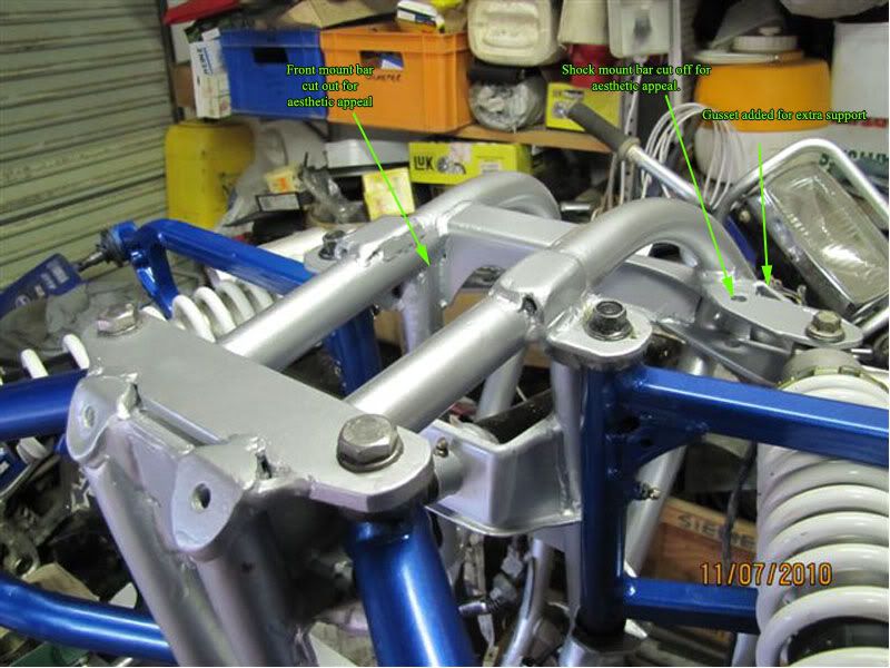 A Guide to fitting a YFZ 450 complete front suspension to a Blaster